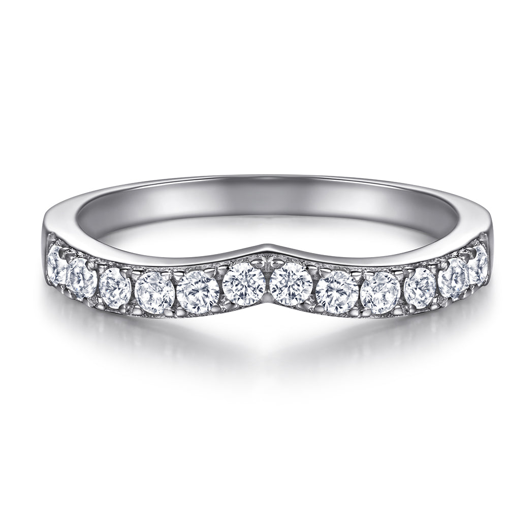 925 Sterling Silver 5ct Cz Marquise Ladies Ring Set